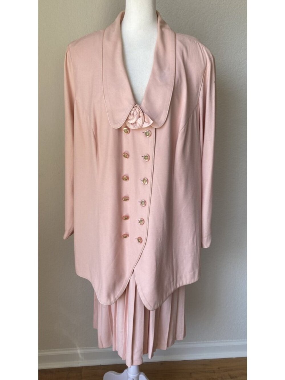 Vintage Danny & Nicole 2Pc Dress 22W Pink Mother of the Bride Formal